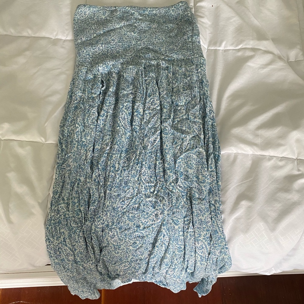 Gorgeous blue floral maxi dress